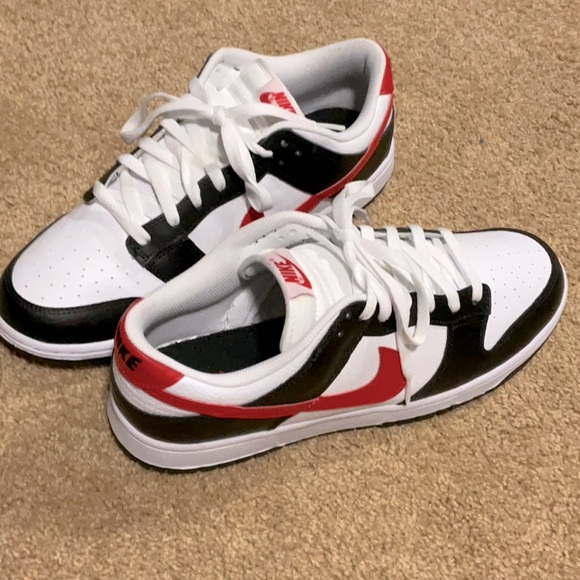 Nike Other - Nike Dunk Low Retro “Red Swoosh Pandas” worn once